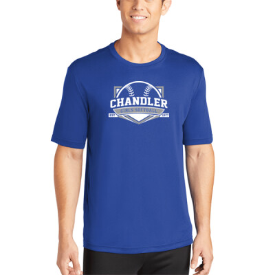 Adult Drifit Tee - Grey & White Logo Thumbnail
