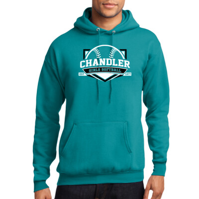 Adult Fleece Hoodie - Black & White Logo Thumbnail