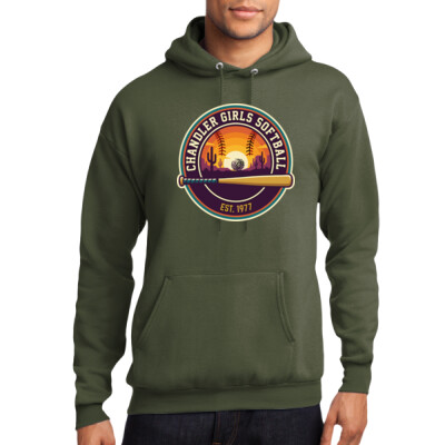 Adult Fleece Hoodie - Circle Thumbnail