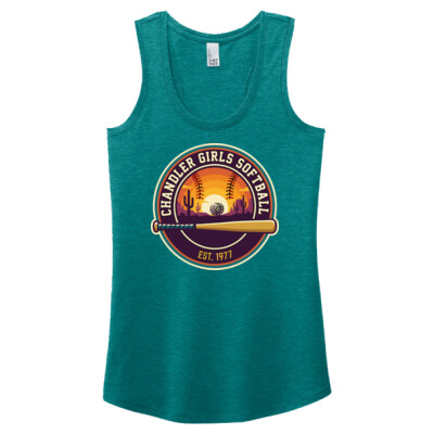 Ladies Racerback Jersey Tank - Circle Thumbnail